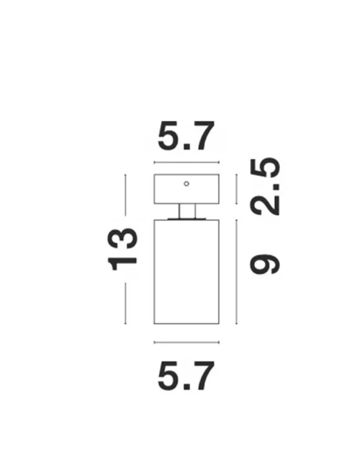 Proiector INUS GU10, 1x10 W, 220-240 V, IP20, aluminiu