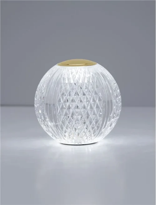 Veioză BRILLANTE LED 1.5 W, 3.7 V, 78 lm, 3200K, IP20, aluminiu și acril