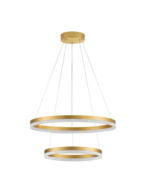 Suspensie ADRIA LED 97 W, 220 V, 9452 lm, 3000K, IP20, dimmabil Triac, aluminiu și alamă