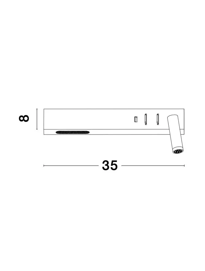 Aplică VIDA LED 5 W+3 W, 230 V, 350 lm+210 lm, 3000K, IP20 7