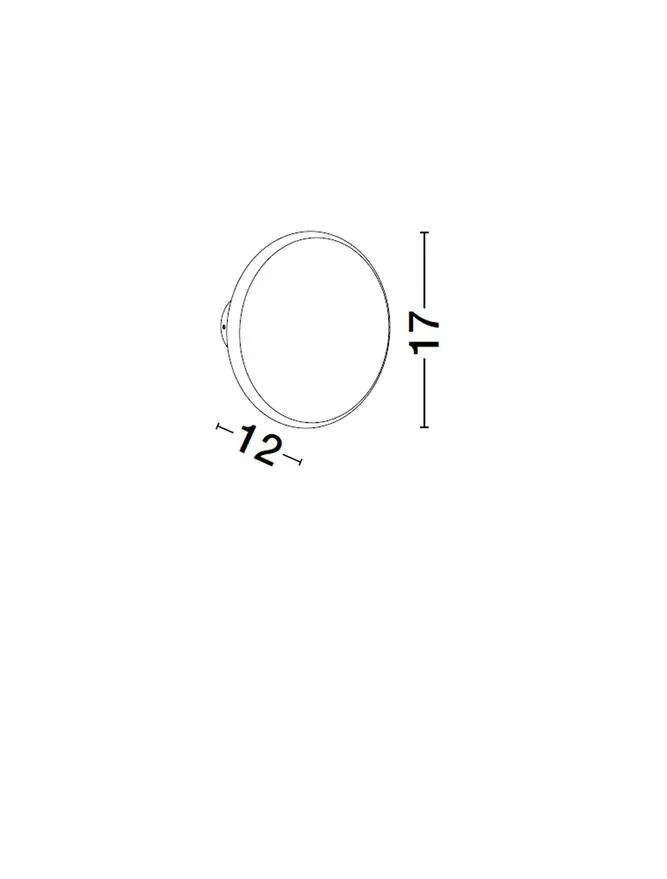 Aplică ONUT LED 14 W, 220-240 V, 718 lm, 3000K, IP20, gips 5