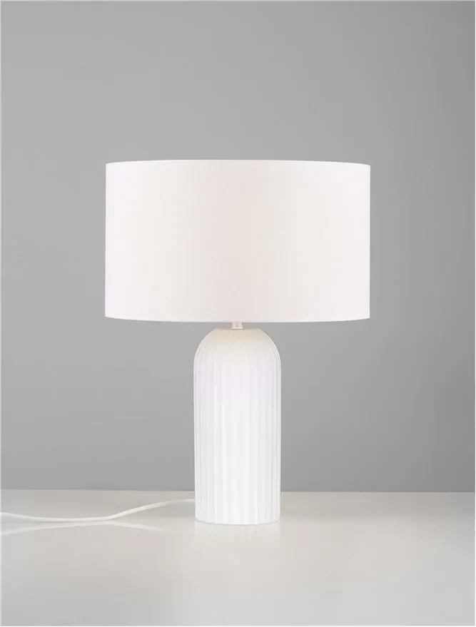 Veioză AMMOS E27, 1x12 W, 100-240 V, gips și textil 4