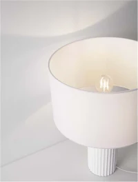 Veioză AMMOS E27, 1x12 W, 100-240 V, gips și textil 6
