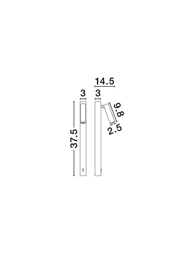 Aplică TONDO LED 3 W, 220-240 V, 165 lm, 3000K, IP20, aluminiu 8