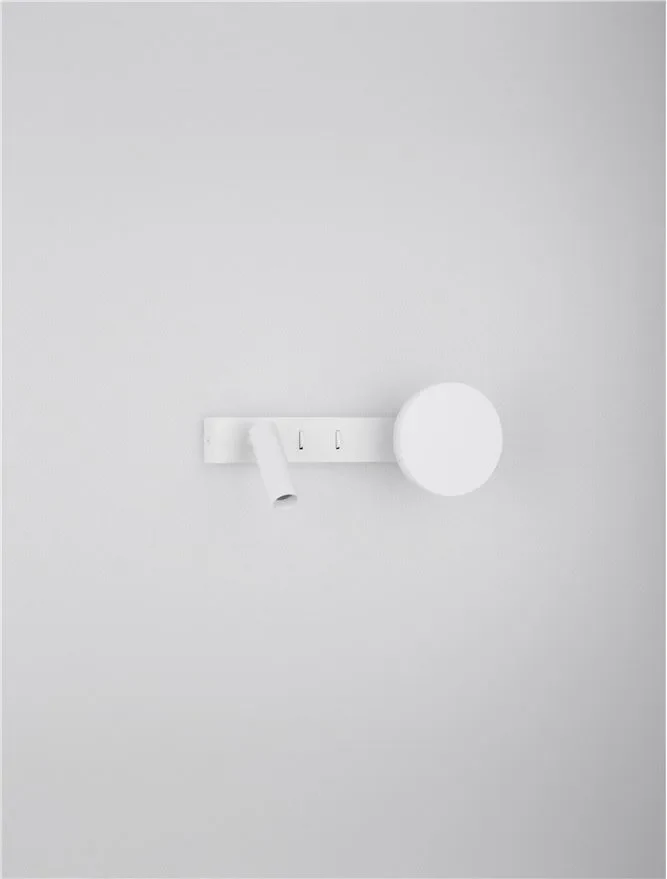 Aplică NOIMA LED 9 W, 220-240 V, 543 lm, 3000K, IP20, aluminiu și oțel 3