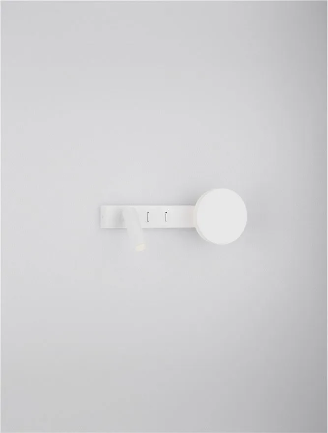 Aplică NOIMA LED 9 W, 220-240 V, 543 lm, 3000K, IP20, aluminiu și oțel 4