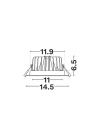 Spot Spark LED 18 W, 220-240 V, 2003 lm, 4000K, IP54, CRI ≥90, aluminiu 4