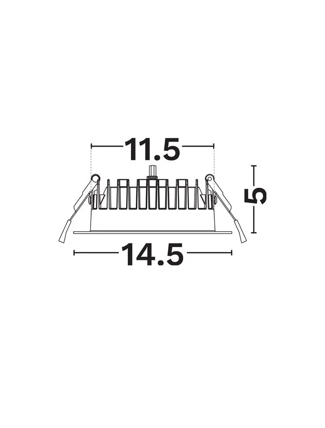 Spot Dine LED 18 W, 220-240 V, 2094 lm, 3000-4000-5000K, IP54, CRI ≥80, aluminiu 4