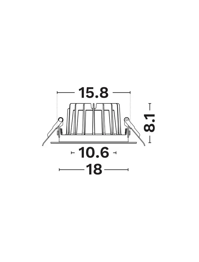 Spot Glim LED 35 W, 220-240 V, 3902 lm, 4000K, IP20, CRI ≥90, aluminiu 4