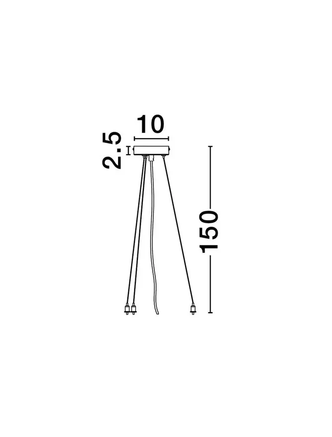 Accesoriu Suspensie SOLVIA IP20, oțel 10