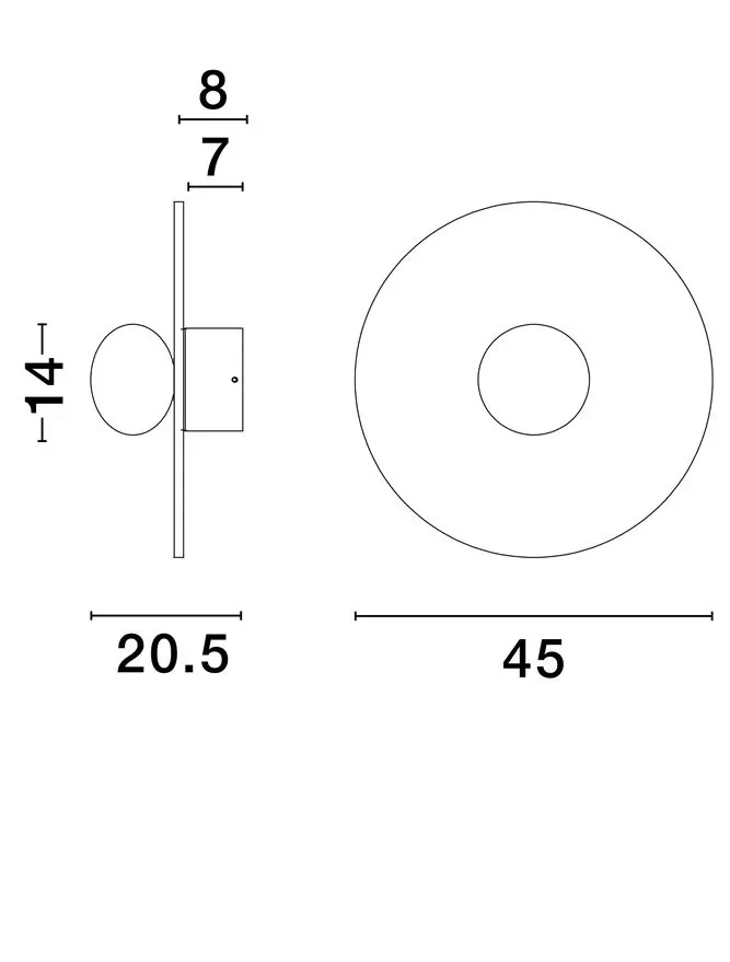 Aplică VRAHOS G9, 1x5 W, 100-240 V, IP20, beton și sticlă 7