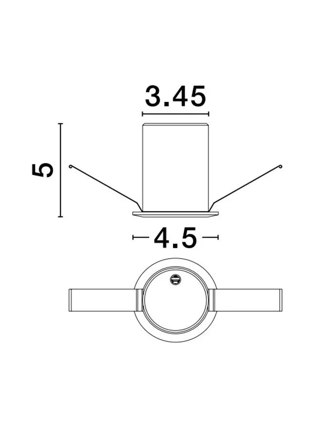 Spot UHO 3 W, 220-240 V, 214 lm, 3000K, IP20, UGR <17, CRI ≥90, aluminiu 3
