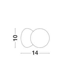 Aplică ZERO G9, 1x5 W, 220-240 V, IP20, gips și sticlă 7