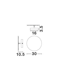 Aplică ALIDA LED 20 W, 220-240 V, 1000 lm, 2700K, IP20, dimmabil Triac, oțel inoxidabil, acril și oțel 7