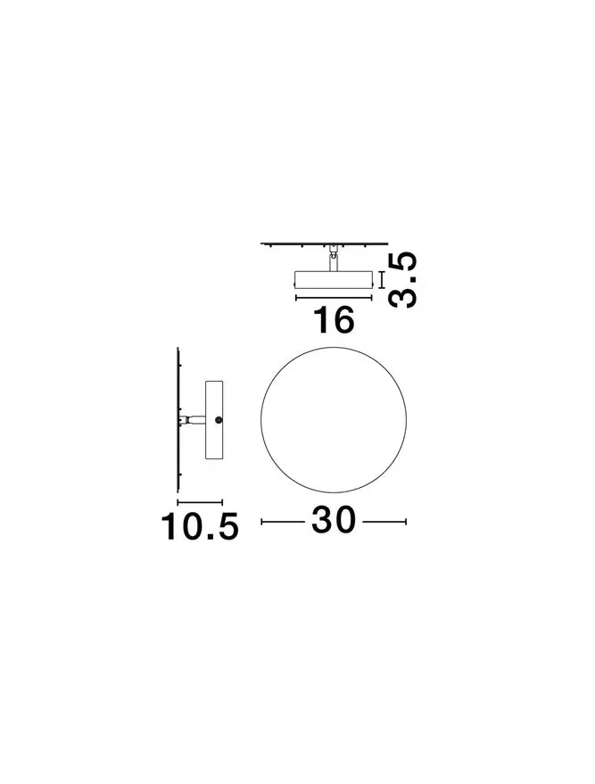 Aplică ALIDA LED 20 W, 220-240 V, 1000 lm, 2700K, IP20, dimmabil Triac, oțel inoxidabil, acril și oțel 7