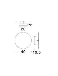 Aplică ALIDA LED 42 W, 220-240 V, 2100 lm, 2700K, IP20, dimmabil Triac, oțel inoxidabil, acril și oțel 7