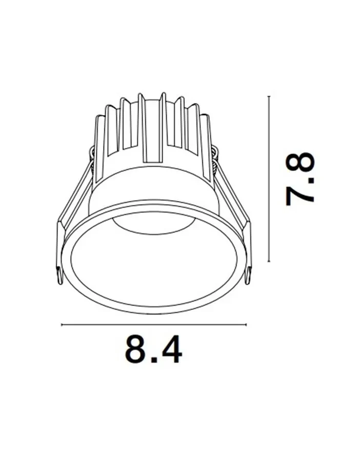 Spot LUELA LED 13 W, 220-240 V, 967 lm, 3000K, IP20, UGR <19, CRI ≥90 2