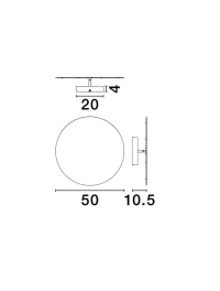 Aplică ALIDA LED 47 W, 220-240 V, 2350 lm, 2700K, IP20, dimmabil Triac, oțel inoxidabil, acril și oțel 7