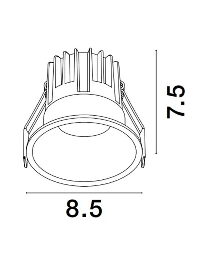 Spot LUELA LED 13 W, 220-240 V, 1039 lm, 3000K, IP20, UGR <19, CRI ≥90, aluminiu 3