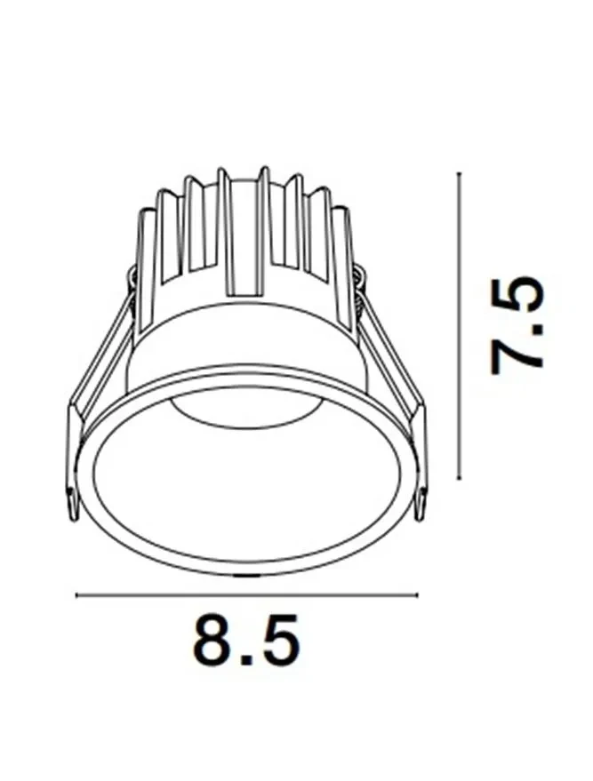 Spot LUELA LED 13 W, 220-240 V, 1253 lm, 4000K, IP20, UGR <19, CRI ≥90, aluminiu 3