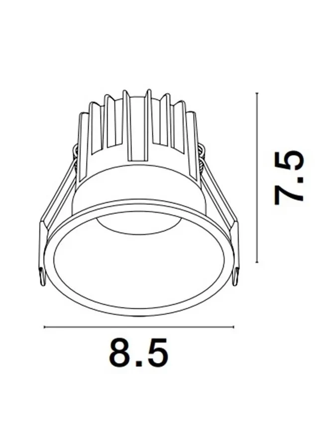 Spot LUELA LED 13 W, 220-240 V, 1138 lm, 2700K, IP20, UGR <19, CRI ≥90, aluminiu 3
