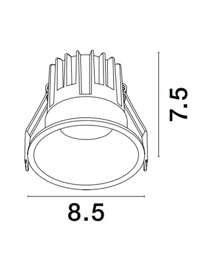 Spot LUELA LED 13 W, 220-240 V, 925 lm, 2700K, IP20, UGR <19, CRI ≥90, aluminiu 2
