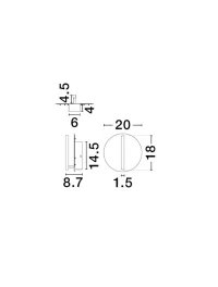 Aplică NALU LED 15 W, 220-240 V, 900 lm, 3000K, IP20, dimmabil Triac, aluminiu, silicon și oțel 7