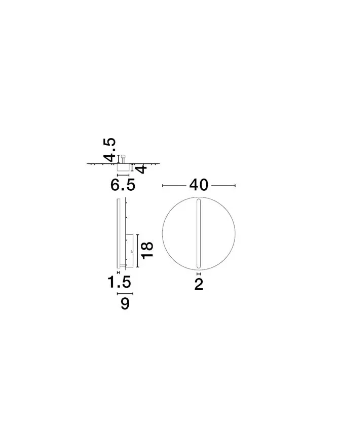 Aplică NALU LED 28 W, 220-240 V, 1680 lm, 3000K, IP20, dimmabil Triac, aluminiu, silicon și oțel 6