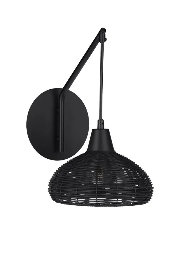 Aplică FADO E27, 1x12 W, 230 V, IP20, ratan 2