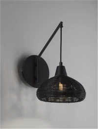 Aplică FADO E27, 1x12 W, 230 V, IP20, ratan 4
