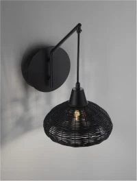 Aplică FADO E27, 1x12 W, 230 V, IP20, ratan 5