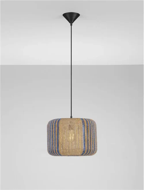 Suspensie ABBY E27, 1x12 W, 100-240 V, IP20, oțel și rope