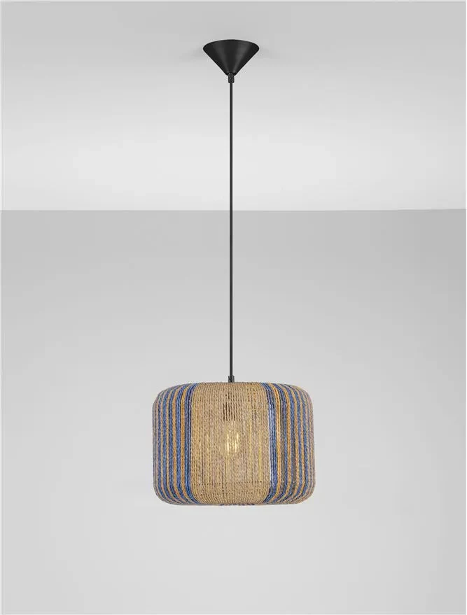 Suspensie ABBY E27, 1x12 W, 100-240 V, IP20, oțel și rope 4