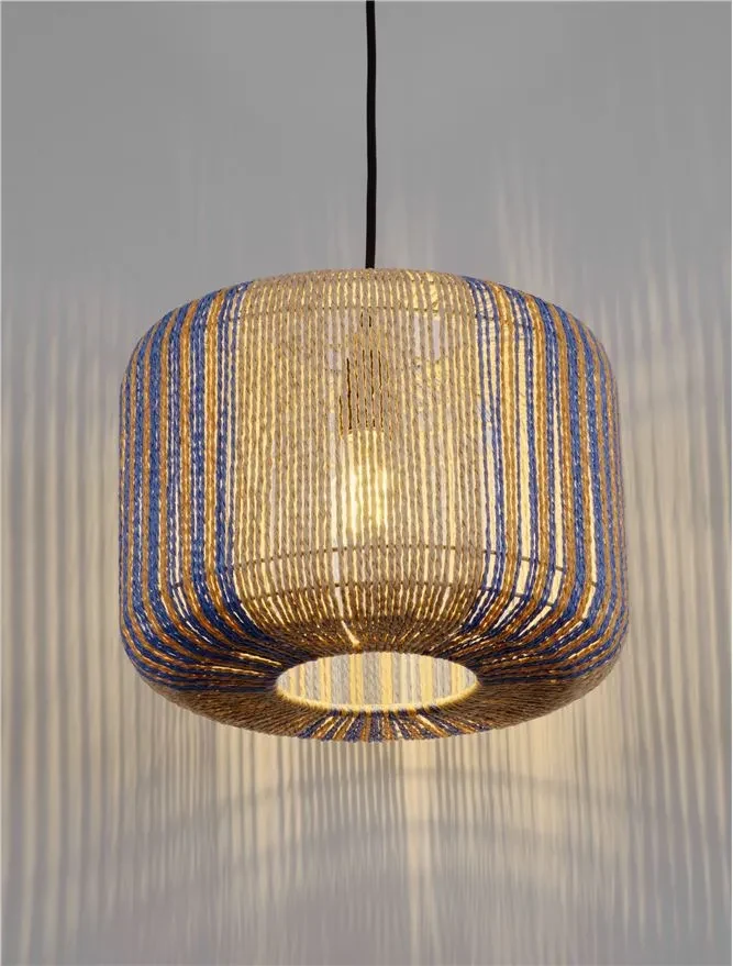 Suspensie ABBY E27, 1x12 W, 100-240 V, IP20, oțel și rope 5