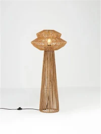 Lampadar NUA E27, 1x12 W, 100-240 V, IP20, textil, oțel și rope 4