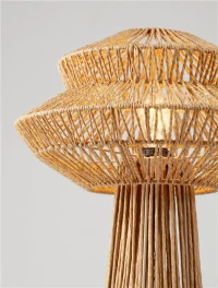 Lampadar NUA E27, 1x12 W, 100-240 V, IP20, textil, oțel și rope 5