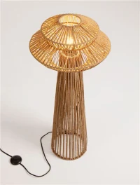 Lampadar NUA E27, 1x12 W, 100-240 V, IP20, textil, oțel și rope 8