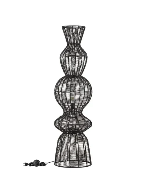 Lampadar BREENA E27, 1x12 W, 100-240 V, IP20, oțel și rope