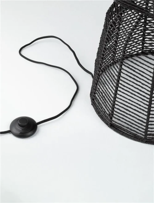 Lampadar BREENA E27, 1x12 W, 100-240 V, IP20, oțel și rope