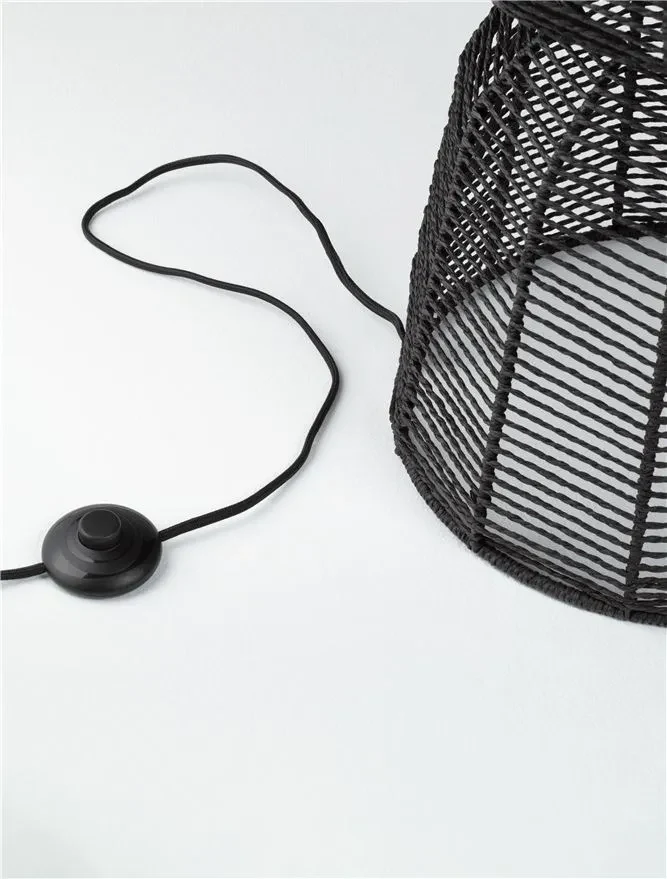 Lampadar BREENA E27, 1x12 W, 100-240 V, IP20, oțel și rope 6