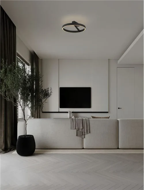 Plafonieră ADALIZ LED 47 W, 220-240 V, 2062 lm, 2700-4000K, IP20, dimmabil Triac prin DIP switch, lumină sus-jos, aluminiu, silicon și metal