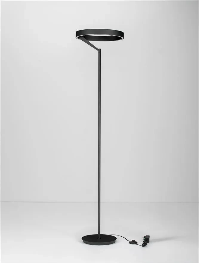 Lampadar ADALIZ LED 38 W, 220-240 V, 1623 lm, 3000K, IP20, dimmabil Triac prin DIP switch, lumină sus-jos, aluminiu, silicon și metal 3
