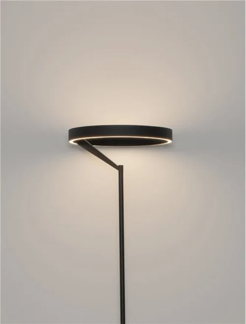 Lampadar ADALIZ LED 38 W, 220-240 V, 1623 lm, 3000K, IP20, dimmabil Triac prin DIP switch, lumină sus-jos, aluminiu, silicon și metal