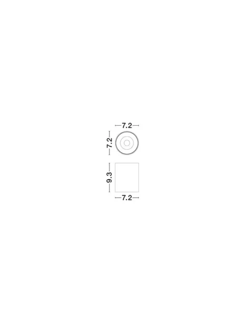 Plafonieră ANETO LED 10 W, 220-240 V, 600 lm, 3000K, IP20, aluminiu