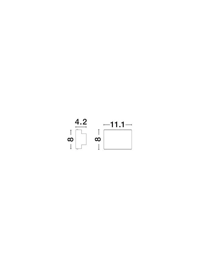 Aplică OTI LED 10 W, 220-240 V, 487 lm, 3000K, IP20, aluminiu 9