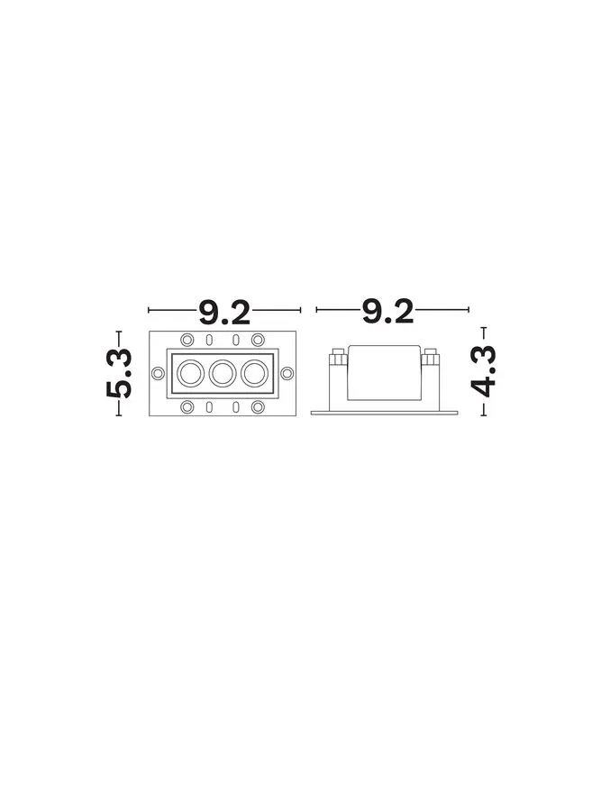 Spot Canon LED 6 W, 220-240 V, 310 lm, 3000K, IP20, UGR <12, CRI ≥90, aluminiu 2