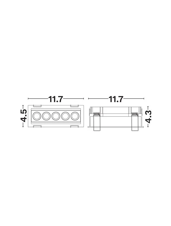 Spot Canon LED 8 W, 220-240 V, 401 lm, 3000K, IP20, UGR <12, CRI ≥90, aluminiu 3