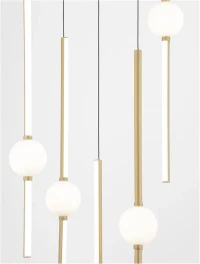 Suspensie ACROBAT LED 60 W, 230 V, 5589 lm, 3000K, IP20, aluminiu și sticlă 4