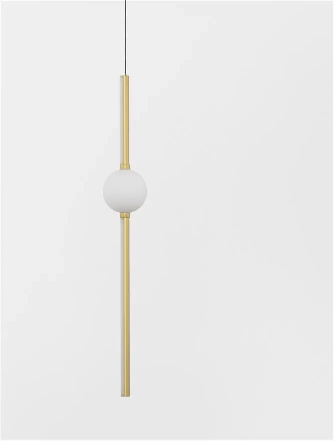 Suspensie ACROBAT LED 14 W, 230 V, 1131 lm, 3000K, IP20, aluminiu și sticlă 4