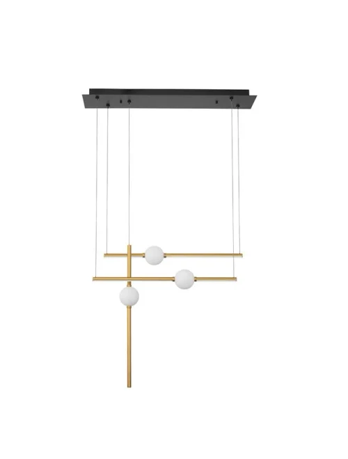 Suspensie ACROBAT LED 26 W, 230 V, 2542 lm, 3000K, IP20, aluminiu și sticlă